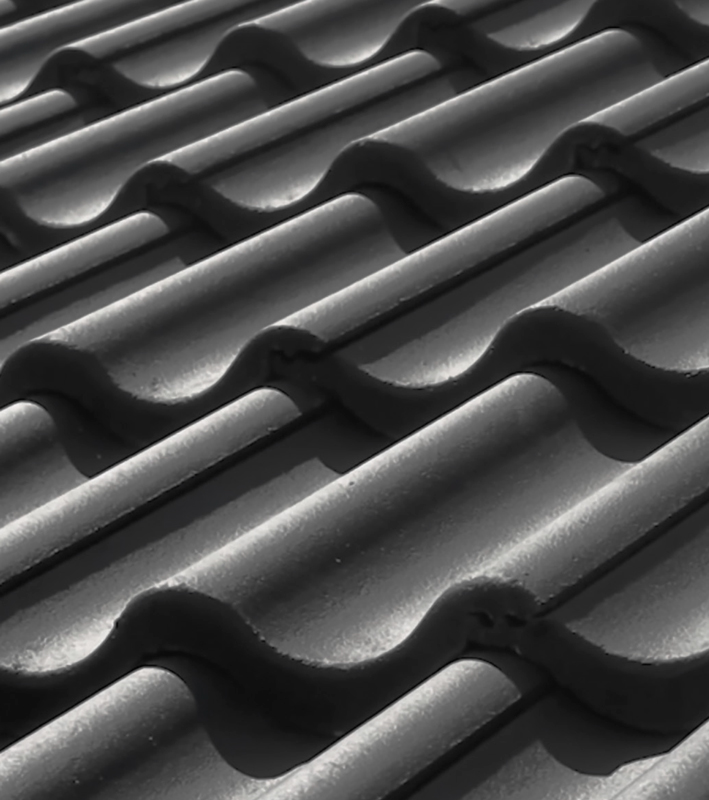 EasyLife Dobbelt-S Betontagsten Tagflade Sort