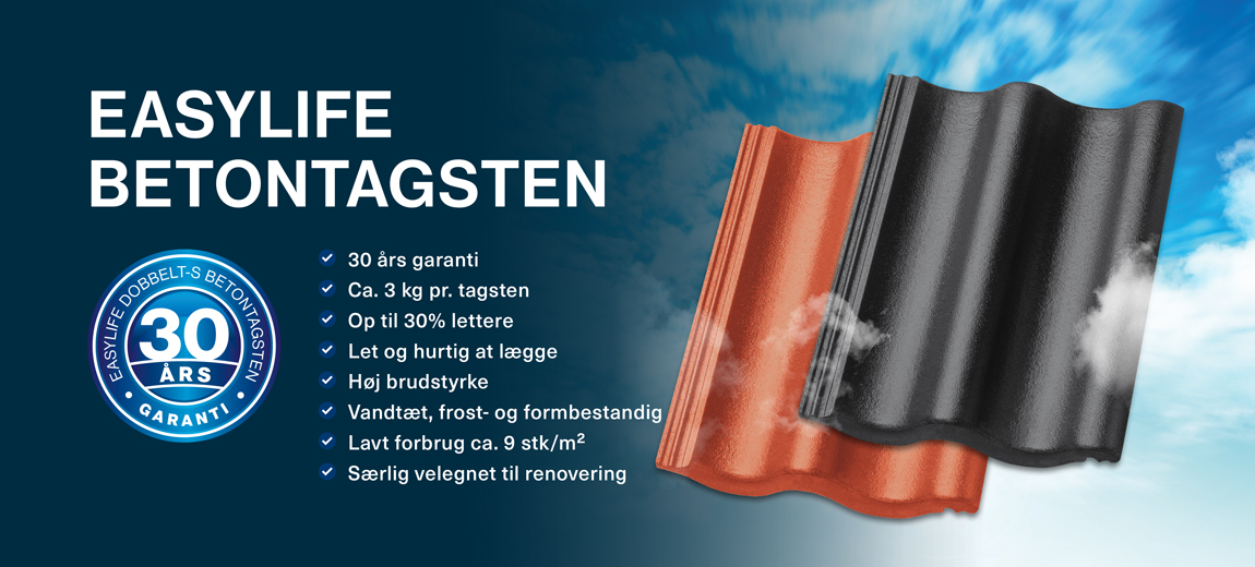 EasyLife Dobbelt-S Betontagsten