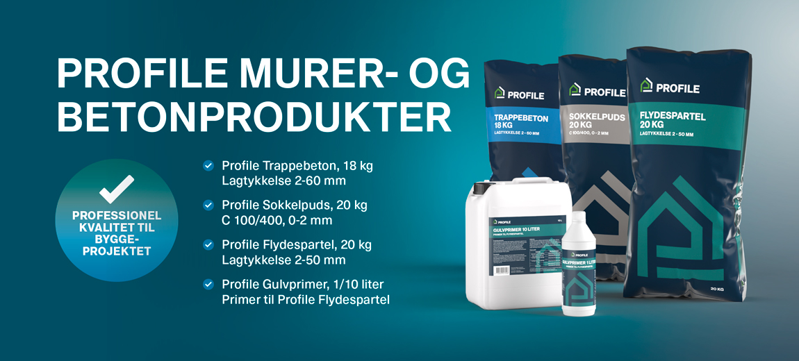 Profile murer- og betonprodukter
